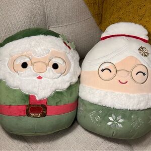 Holiday Christmas bundle! 12” NICK & NICOLETTE SQUISHMALLOW BUNDLE 🎄